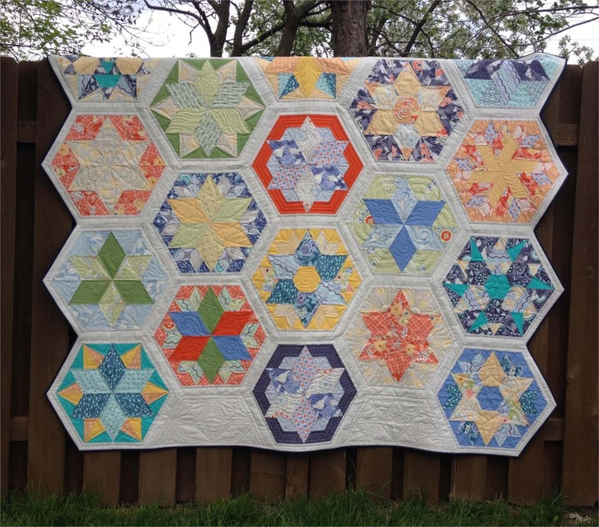 Park Bench Quilt Pattern by Jaybird Quilts Pieced by Lynn Thomas