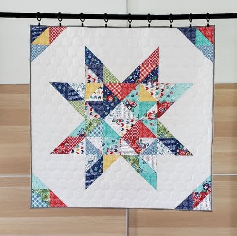 Charming Sawtooth Star Baby Quilt