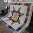 Charming Sawtooth Star Baby Quilt